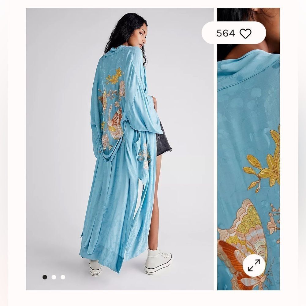 Spell & The Gypse size M/L by Free People Atrium Embroidered Maxi Robe